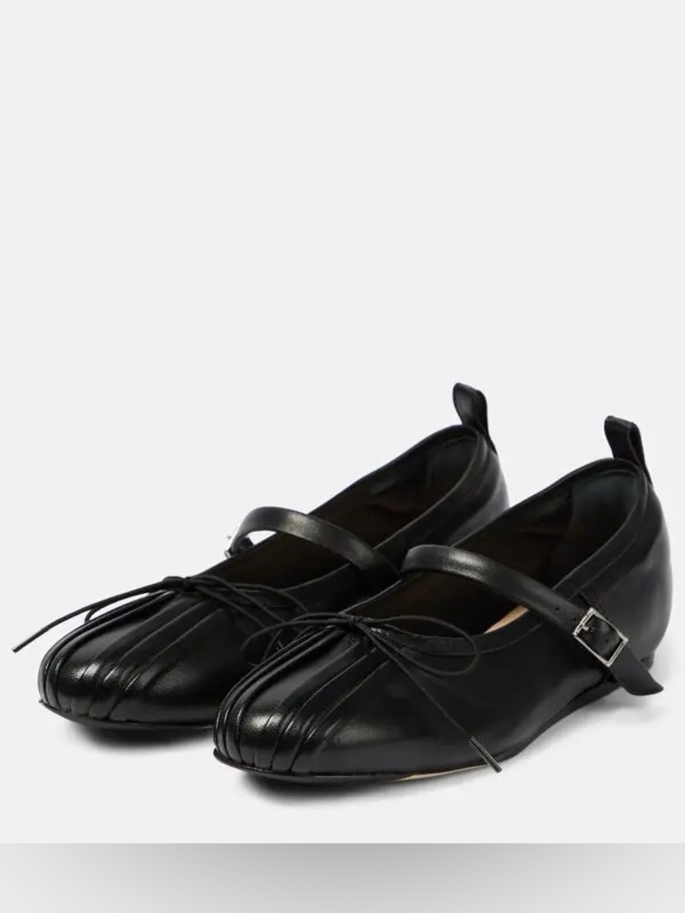 Simone Rocha Classic Pleated Toe Ballerinas